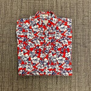 J. Crew Red Floral Men's Shirt